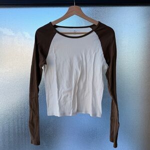 Brandy Melville Two Tone Long-Sleeve